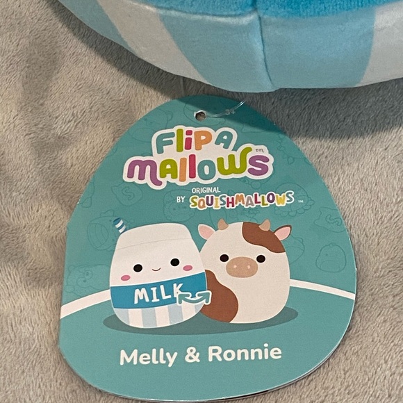 🥛 🐮 Melly and Ronnie 🐮🥛 Milk and Cow Flip-A-Mallows Original NWT 8” - Picture 3 of 6